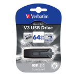 მეხსიერება USB3.0 Drive 64Gb Black (49174) Verbatim