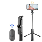 Q02s სელფის ჯოხი სანათით