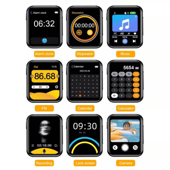 A30 MP4 / MP3 Player With FHD 720P Digital Camera Bluetooth 5.4 - Image 4