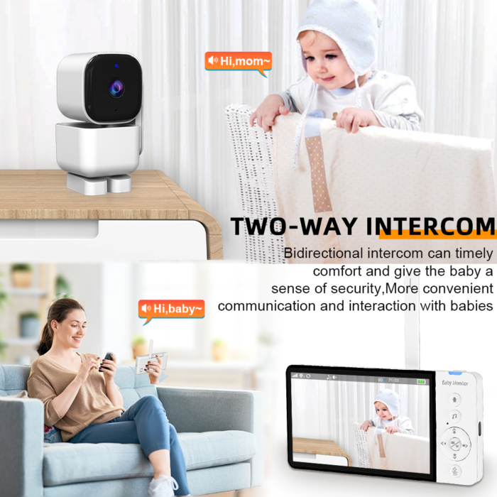 ძიძა კამერა Anhong ABM720 Baby monitor 5 inch - Image 6