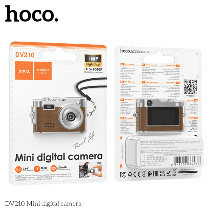Hoco mini camera DV210 Mini მინი ფოტოაპარატი - Image 4