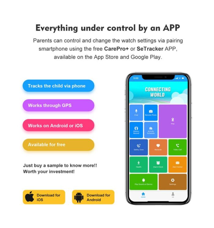 MOTTO LT21 4G GPS საბავშვო საათი - Image 11