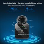 Puluz Wireless Microphone უსადენო სამკერდე მიკროფონი - Image 7