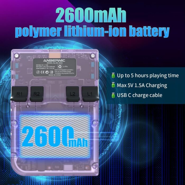 Anbernic RG35XX 6000 Games რეტრო თამაშების კონსოლი - Image 11