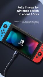 USAMS U71 Type-C To Type-C 100W PD 2m დამტენი კაბელი - Image 5