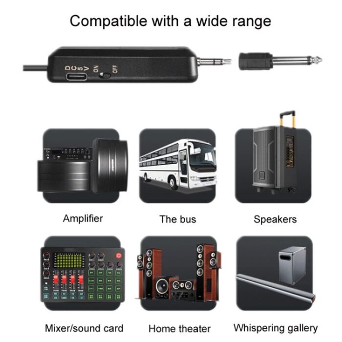UHF Wireless Headset Microphone მიკროფონი - Image 2