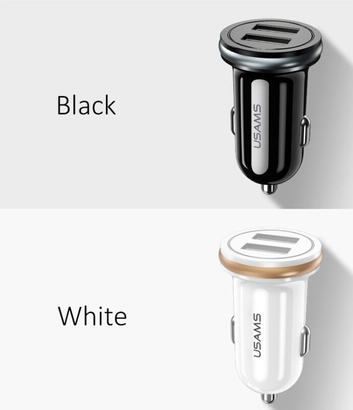 USAMS CC050 C4 2,4A მანქანის დამტენი - Image 2