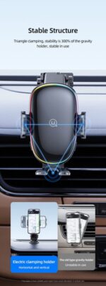 USAMS CD187 15W Wireless Charging Car Holder - Image 4