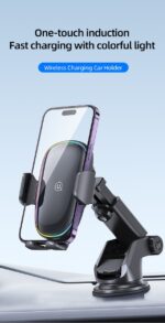 USAMS CD187 15W Wireless Charging Car Holder - Image 7