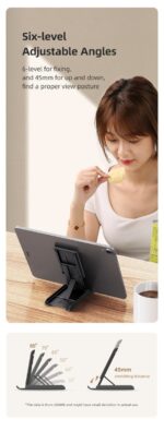 US-ZJ073 USAMS დასაკეცი სადგამი ტელეფონისთვის და პლანშეტისთვის - Image 4