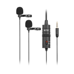 BOYA BY-M1DM Microphone ორი მიკროფონით