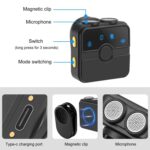 Puluz Wireless 2x Microphone with case უსადენო სამკერდე მიკროფონი - Image 3