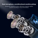 Puluz Wireless 2x Microphone with case უსადენო სამკერდე მიკროფონი - Image 6