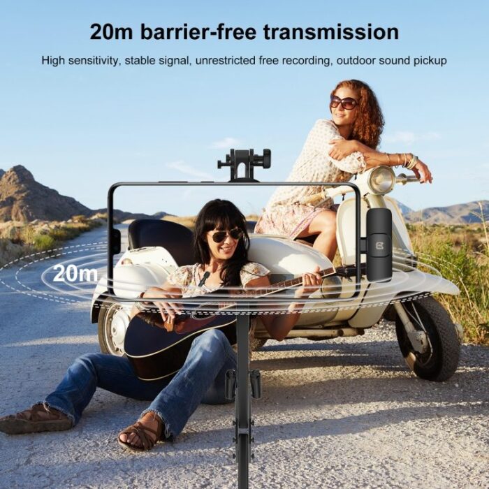 Puluz Wireless Microphone 1x უსადენო სამკერდე მიკროფონი - Image 6