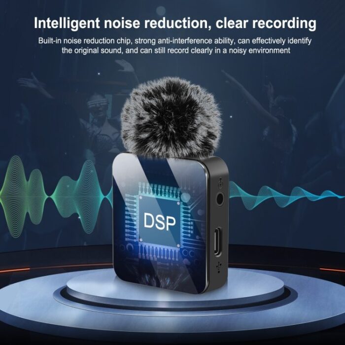 Puluz Wireless Microphone 2x უსადენო სამკერდე მიკროფონი - Image 4