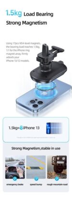 USAMS CD182 15W Wireless Charger ტელეფონის მაგნიტური სამაგრი / დამტენი - Image 3