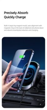 USAMS CD182 15W Wireless Charger ტელეფონის მაგნიტური სამაგრი / დამტენი - Image 4
