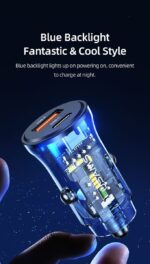 USAMS C32 30W  A+C მანქანის სწრაფი დამტენი - Image 3