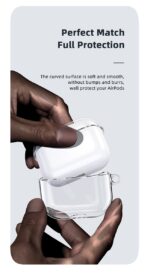 US-BH740 TPU Airpod 3 -ის დამცავი ქეისი გამჭირვალე - Image 3