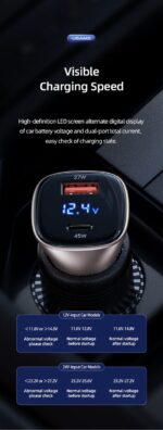 US-CC154 C29 45W მანქანის სწრაფი დამტენი - Image 3