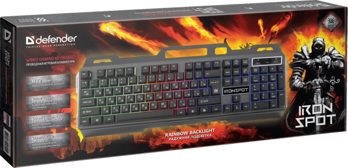 გეიმერული კლავიატურა Defender IronSpot GK-320L - Image 3