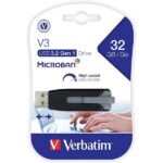 მეხსიერება USB3.0 32Gb Black (49173) Verbatim 023942491736