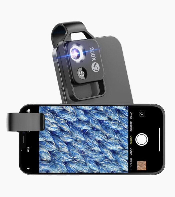 მიკროსკოპული ლინზა Apexel MS002BK 200X Phone Microscope Lens - Image 4