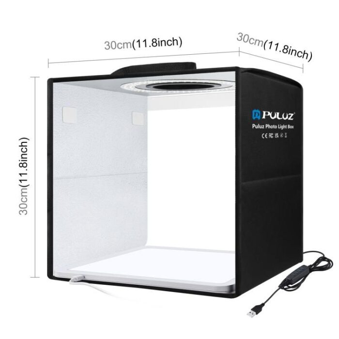 PULUZ Photo Light Box 30x30 cm მინი ფოტო სტუდია - Image 2