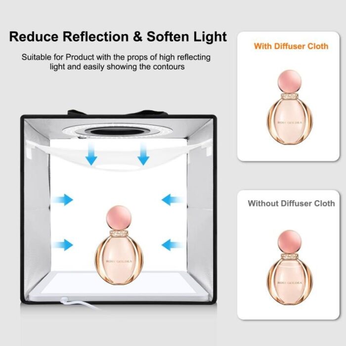 PULUZ Photo Light Box 30x30 cm მინი ფოტო სტუდია - Image 5