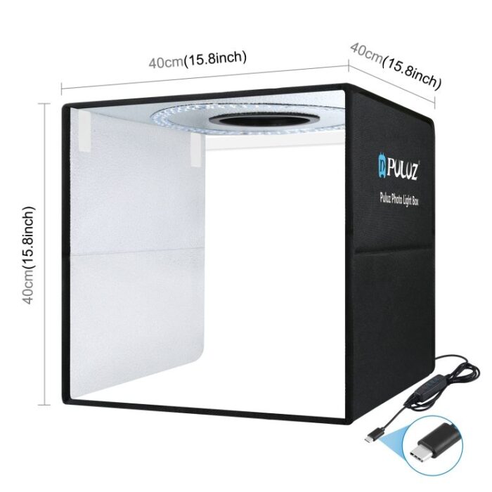 PULUZ Photo Lighting Studio 40x40 cm მინი ფოტოსტუდია - Image 3