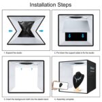 PULUZ Photo Lighting Studio 40x40 cm მინი ფოტოსტუდია - Image 9