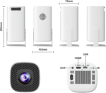 პროექტორი P30 MAX Projector With 2 Gamepads - Image 3