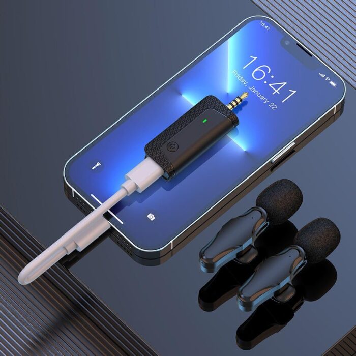 უსადენო სამკერდე მიროფონი K35 Pro Wireless Microphone - Image 5