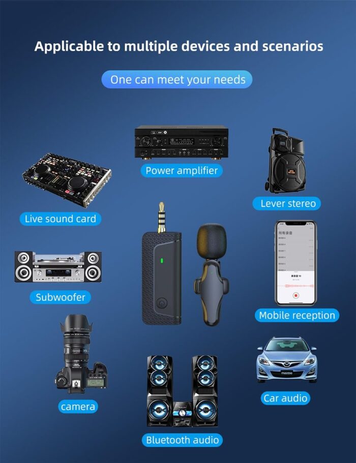 უსადენო სამკერდე მიროფონი K35 Pro Wireless Microphone - Image 8