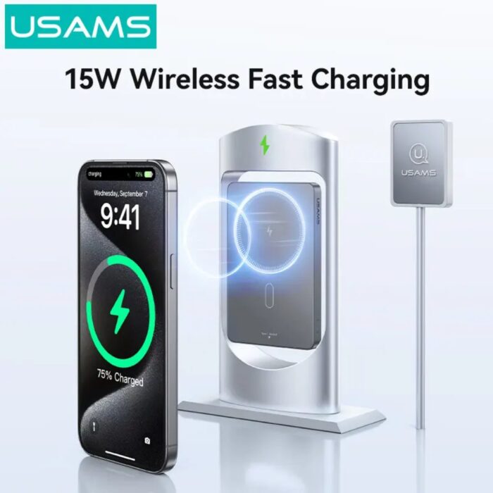 ფოვერ ბანკი USAMS CD231 Wireless power bank 5000mAh - Image 4