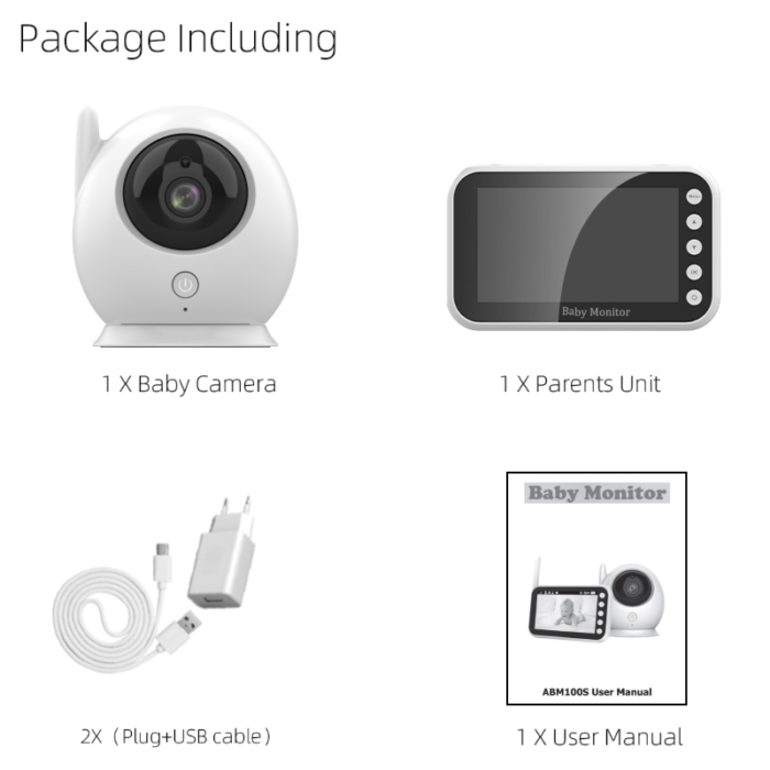 ძიძა კამერა Anhong ABM100 Baby monitor 4.3 inch - Image 10