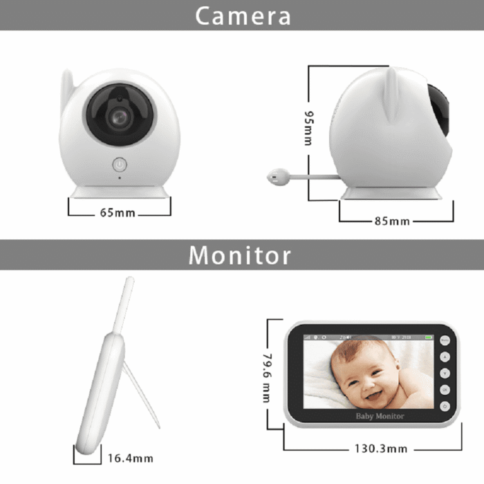 ძიძა კამერა Anhong ABM100 Baby monitor 4.3 inch - Image 4