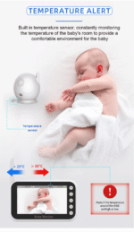 ძიძა კამერა Anhong ABM100 Baby monitor 4.3 inch - Image 8