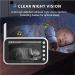 ძიძა კამერა Anhong ABM100 Baby monitor 4.3 inch - Image 9