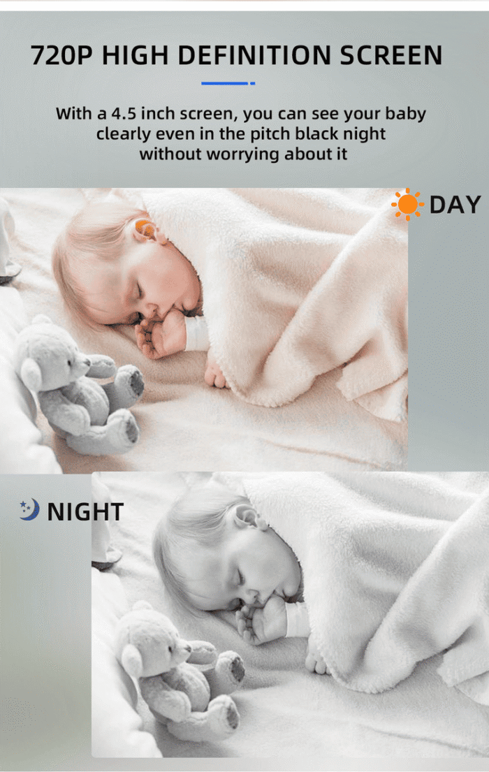 ძიძა კამერა Anhong ABM700 Baby monitor 5 Inch - Image 10