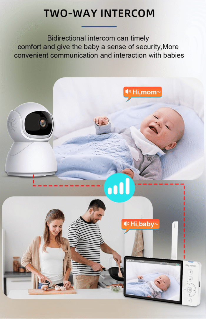 ძიძა კამერა Anhong ABM700 Baby monitor 5 Inch - Image 5