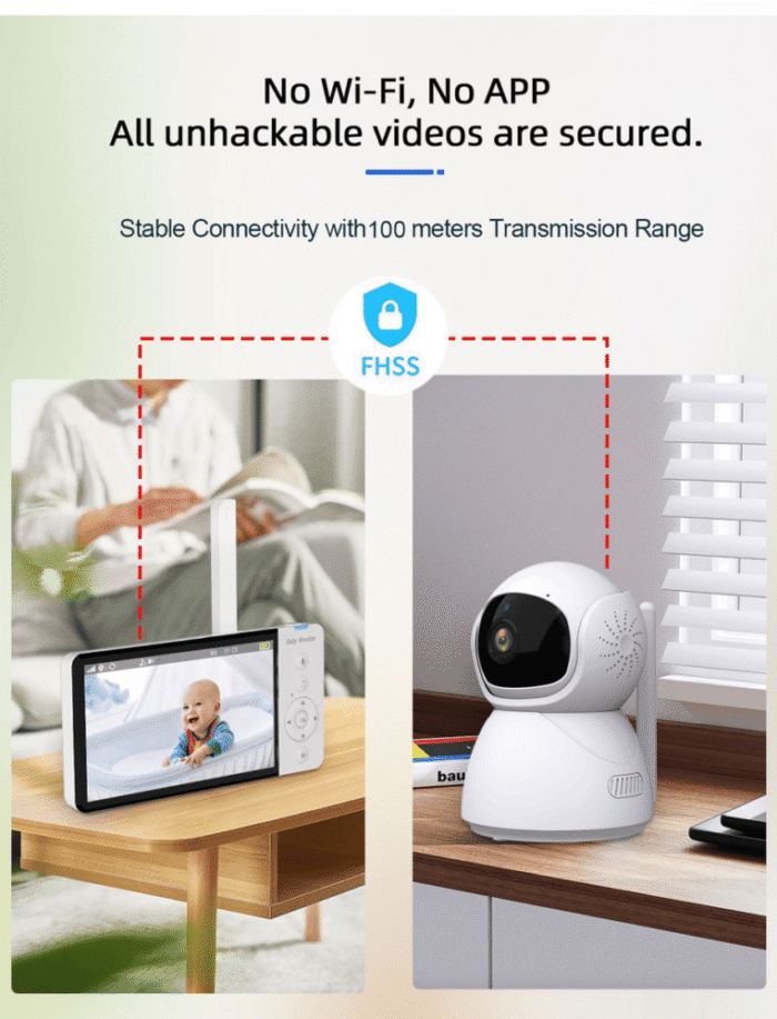 ძიძა კამერა Anhong ABM501 Baby monitor 5 Inch - Image 5