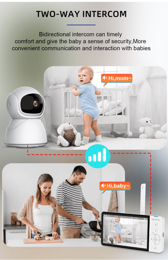 ძიძა კამერა Anhong ABM700 Baby monitor 5 Inch - Image 9