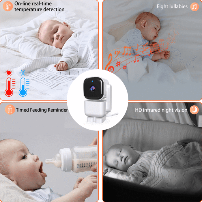 ძიძა კამერა Anhong ABM720 Baby monitor 5 inch - Image 2