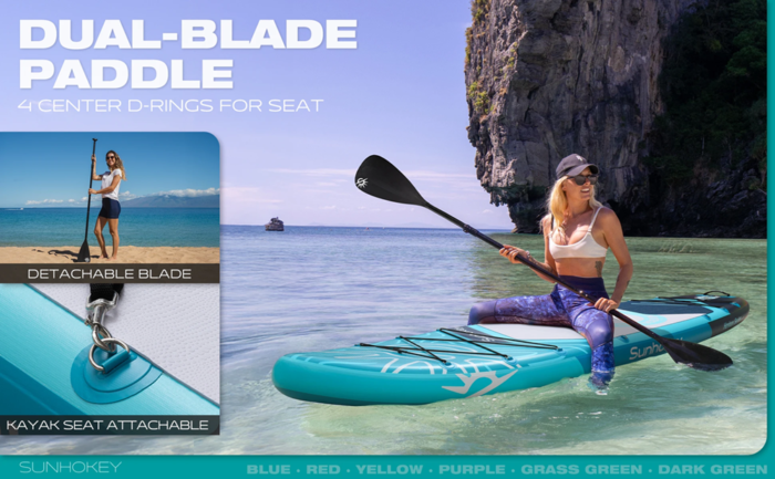 SUNHOKEY SH01 Sup Board Paddle Board გასაბერი დაფა - Image 4
