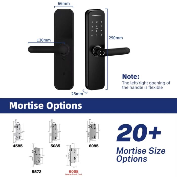 Liliwise Smart Door Lock H5B სმარტ სახელური - Image 3
