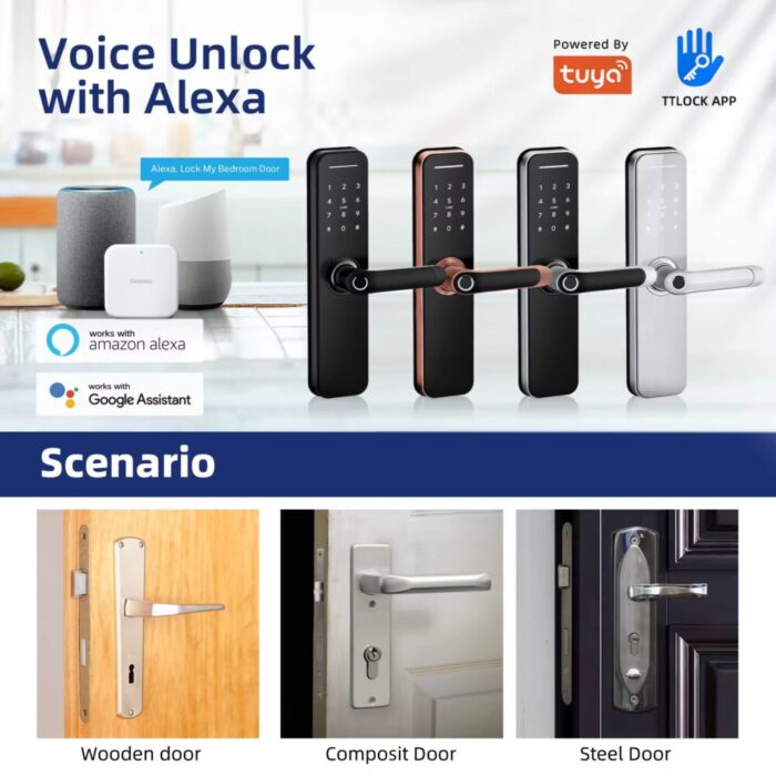 Liliwise Smart Door Lock H5B სმარტ სახელური - Image 6