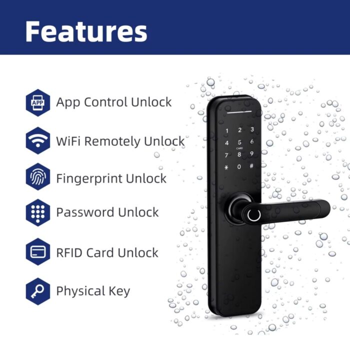 Liliwise Smart Door Lock H5B სმარტ სახელური - Image 2