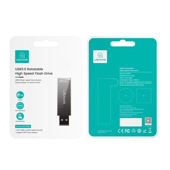 USAMS ZB195 32GB USB3.0 Rotatable High Speed Flash Drive - Image 4