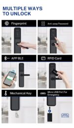Liliwise Smart Door Lock H6B სმარტ სახელური - Image 4